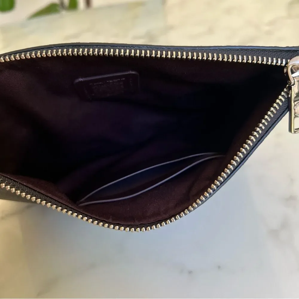 Star Wars X Coach Gallery Pouch In Signature Canvas With Motif F88488 Black